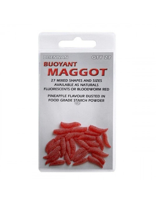 BUOYANT MAGGOT BLOODWORM RED DRENNAN