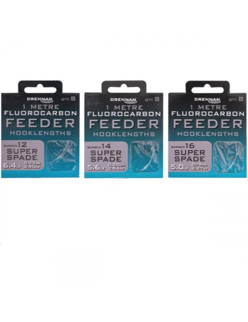 Super Spade 1m Feeder Rig - Fluorocarbono