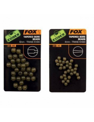 Tapered Bore Beads x 30 FOX